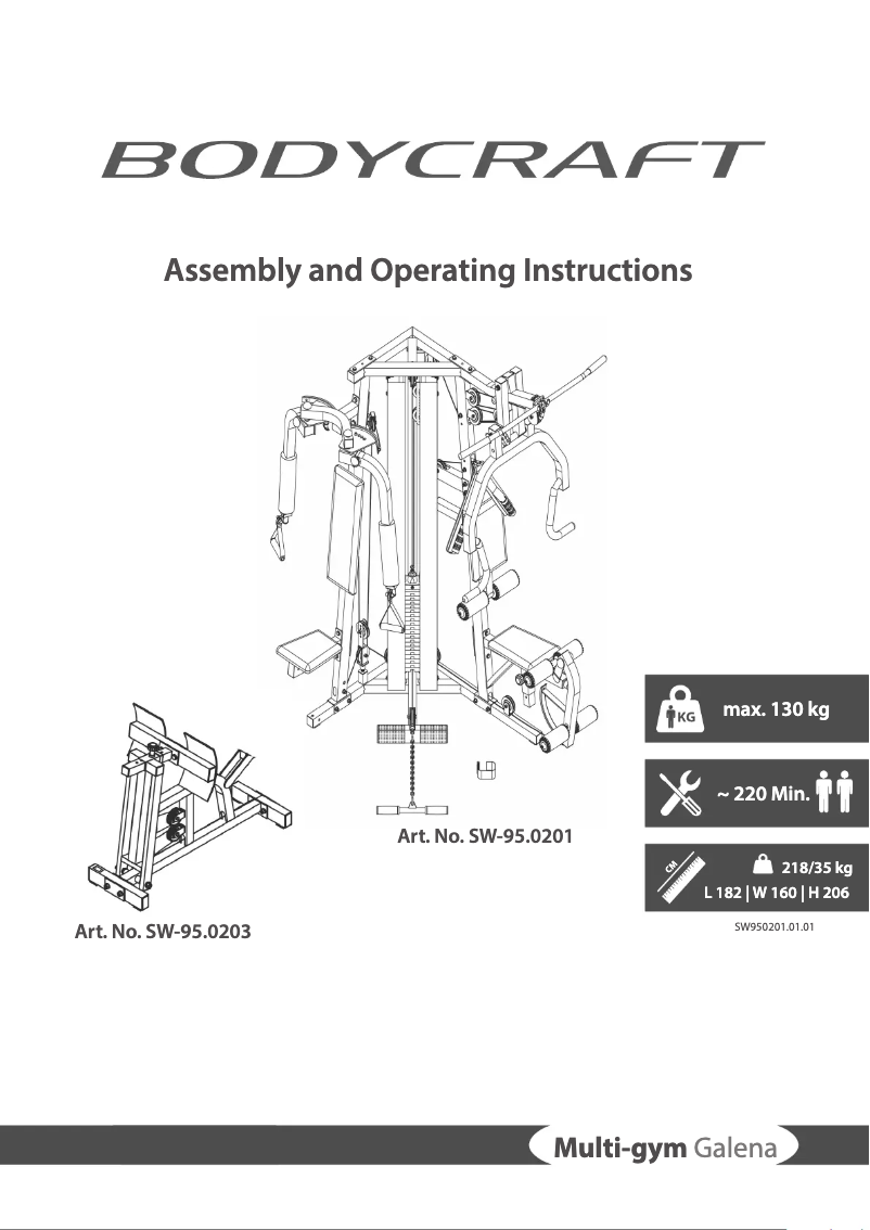 Imagen de la primera página del manual del dispositivo Galena