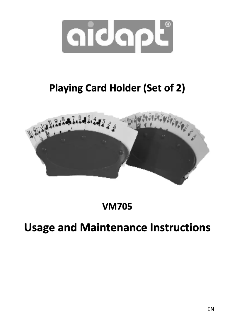 Imagen de la primera página del manual del dispositivo VM705