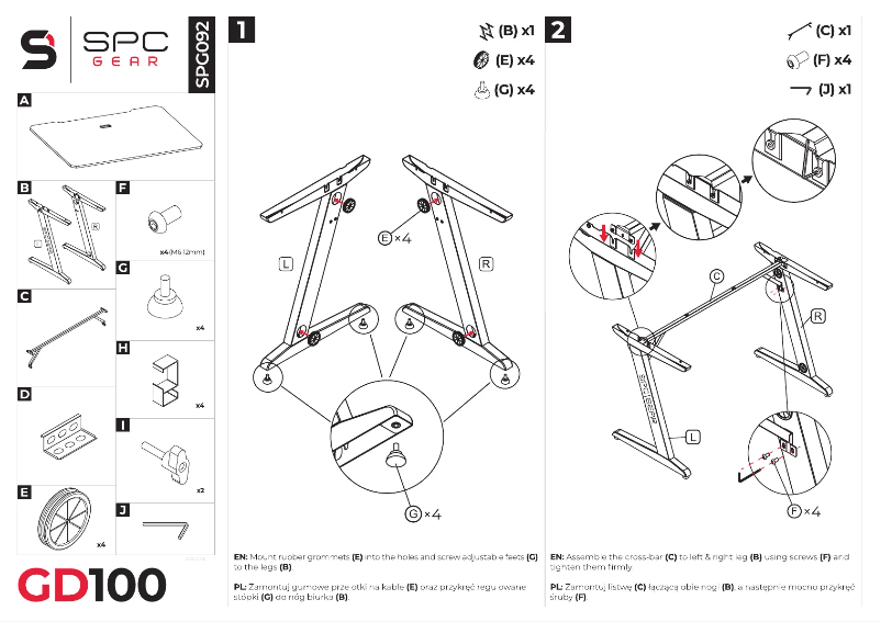Página 1 del manual Manual de usuario SPC GD100