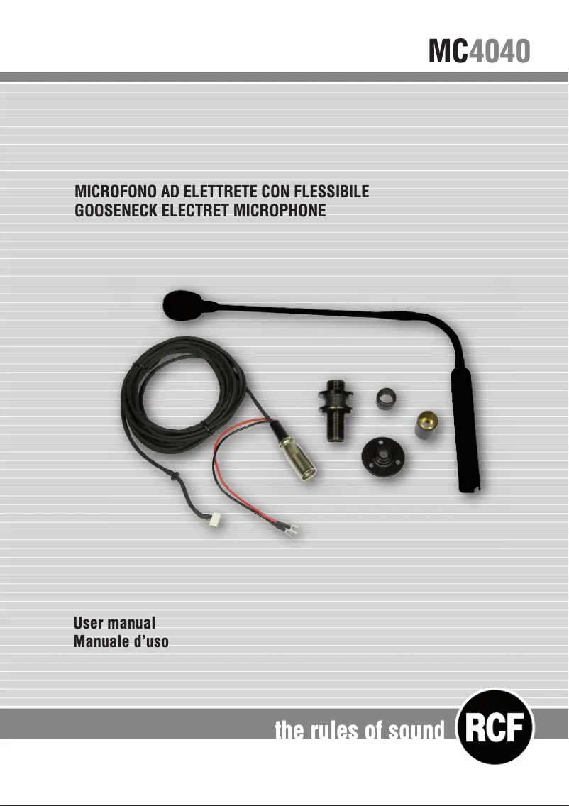 Imagen de la primera página del manual del dispositivo MC 4040