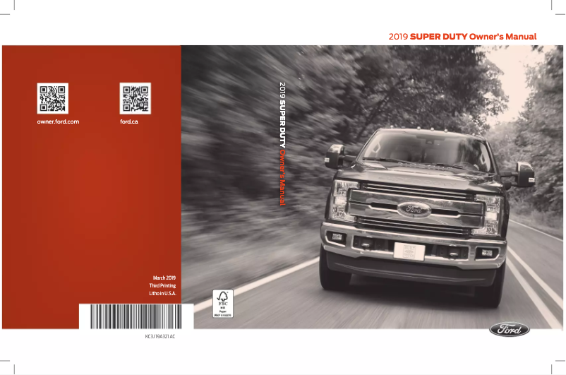 Imagen de la primera página del manual del dispositivo F-350 (2019)