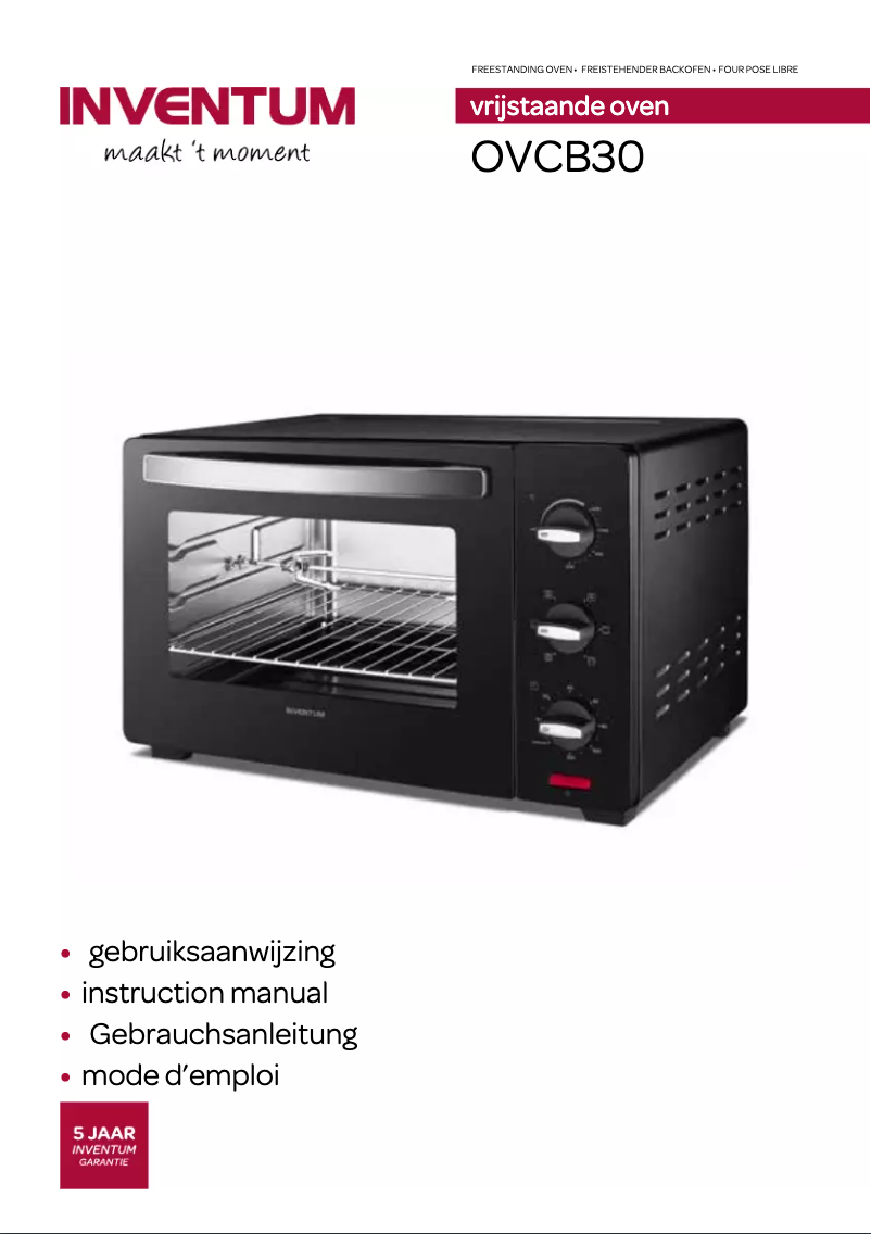 Imagen de la primera página del manual del dispositivo OVCB30