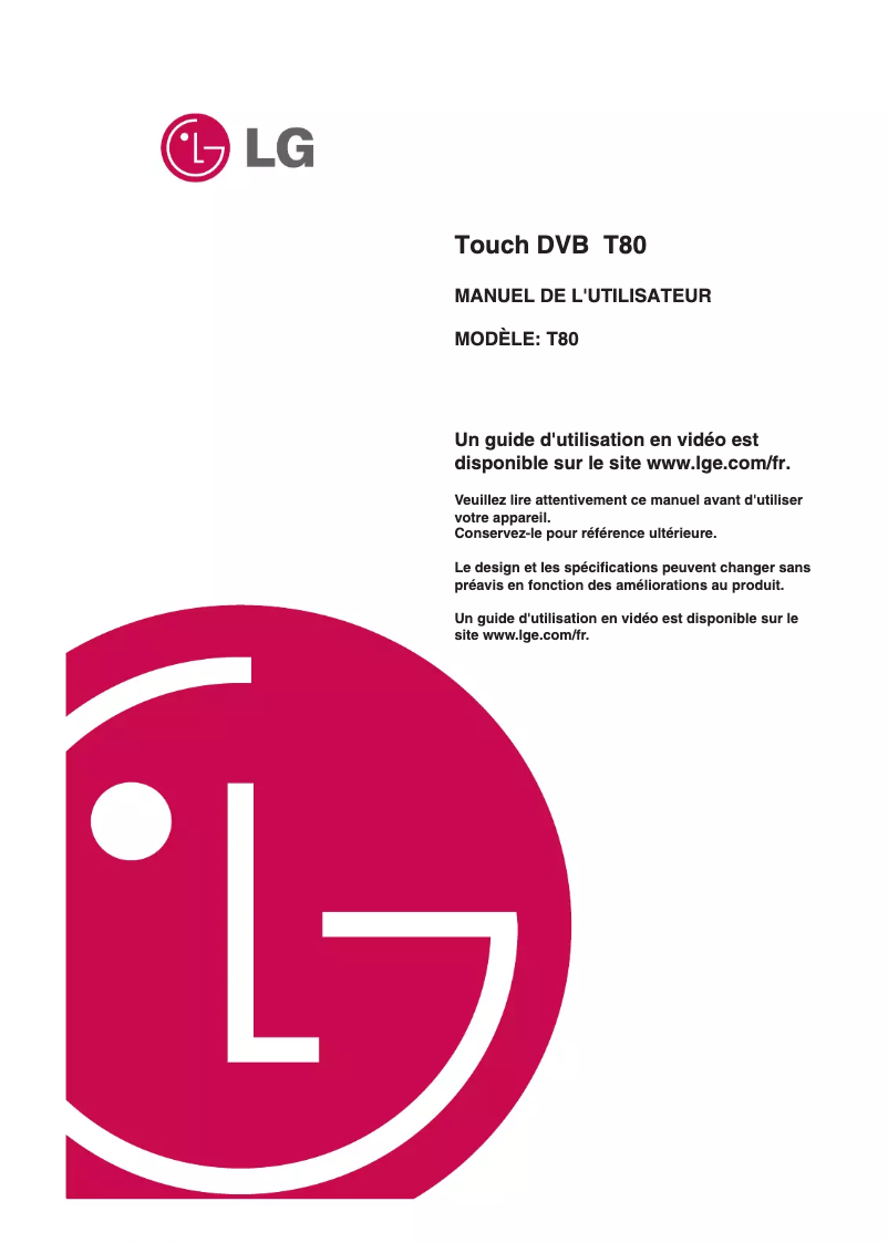 Imagen de la primera página del manual del dispositivo T80RVE4K
