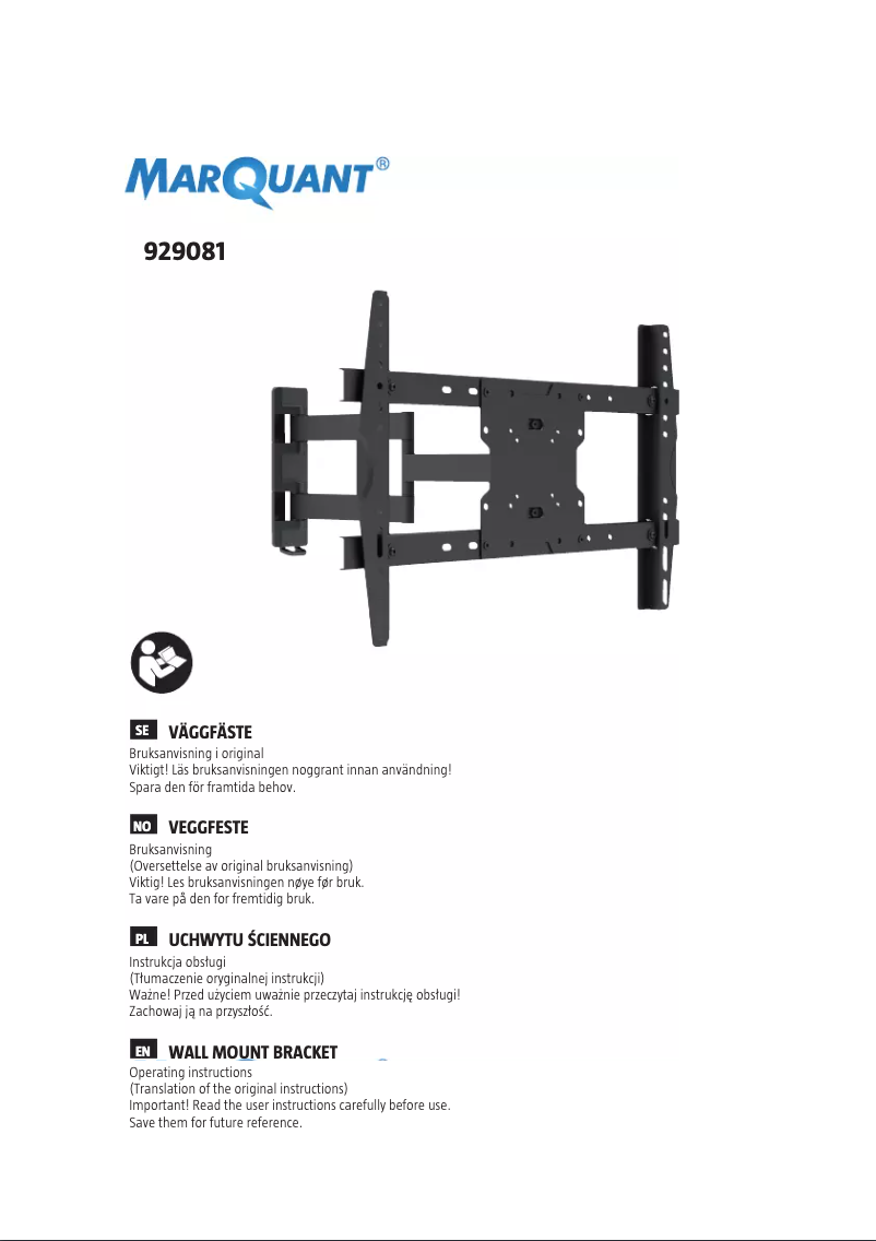 Página nº 1 - Manual de usuario Marquant 929-081