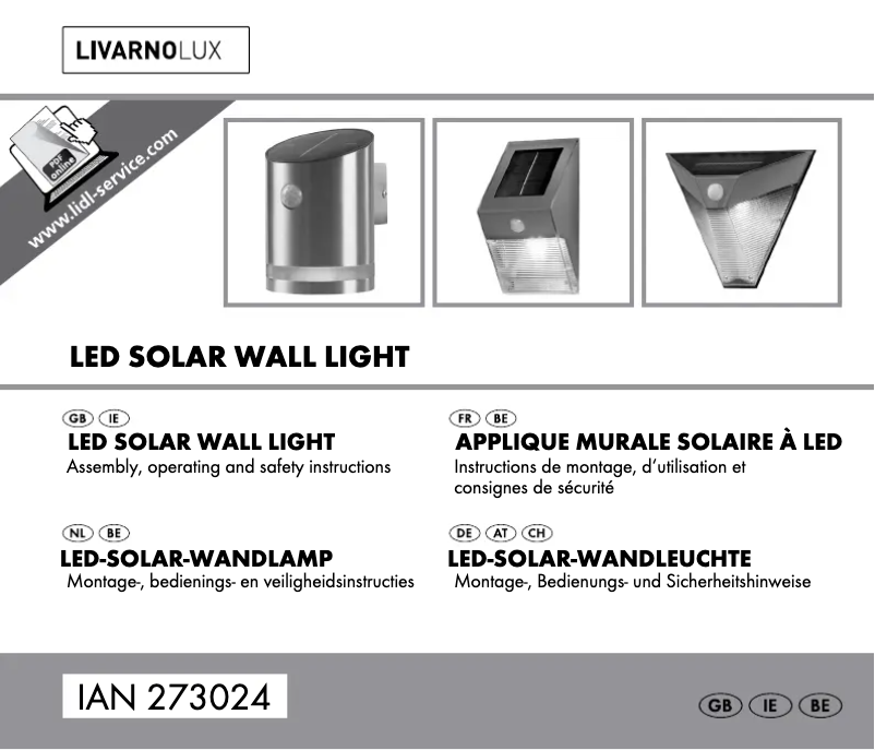 Imagen de la primera página del manual del dispositivo IAN 273024