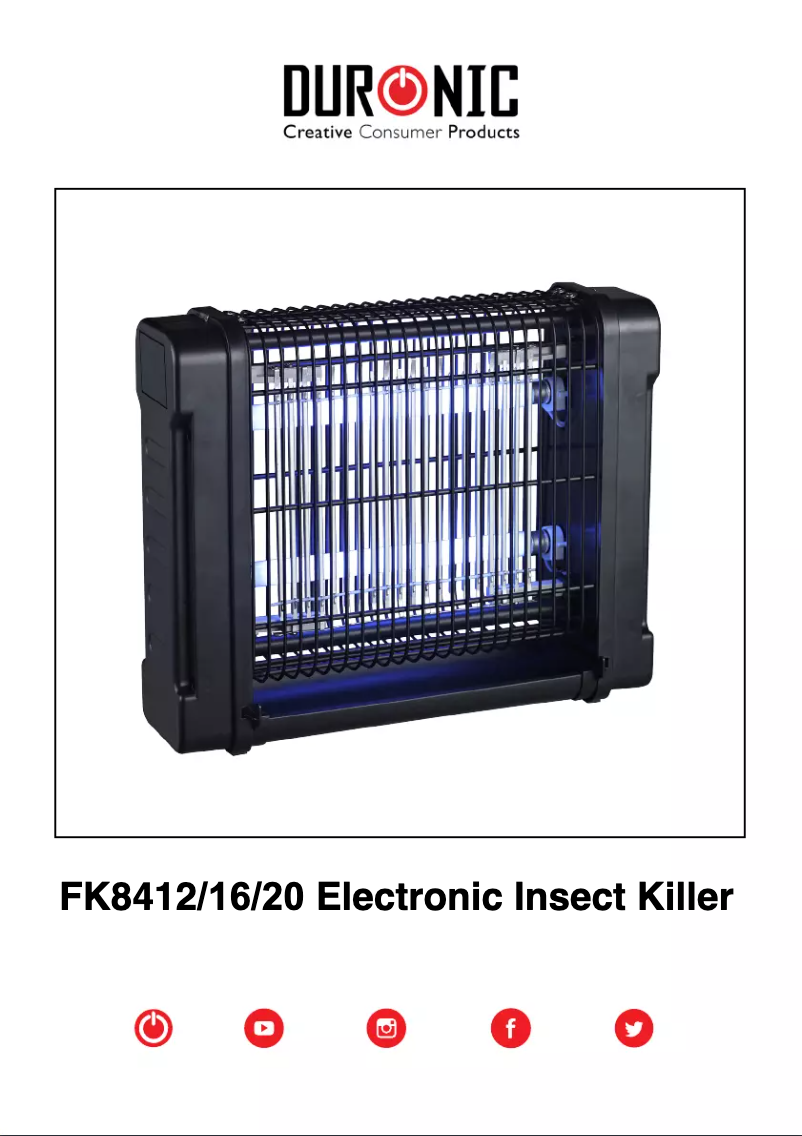 Página 1 del manual Manual de usuario Duronic FK8420