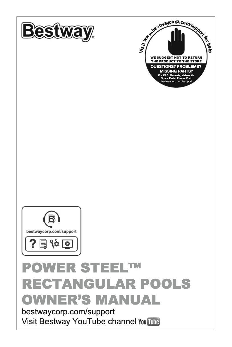 Imagen de la primera página del manual del dispositivo Power Steel 56476