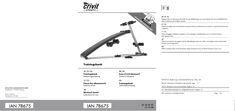 Página nº 1 - Manual de usuario Crivit IAN 78675