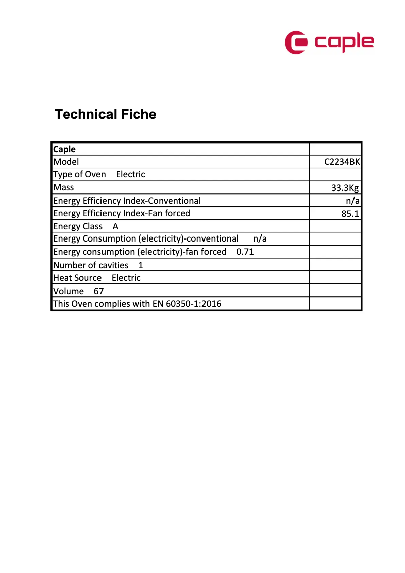 Imagen de la primera página del manual del dispositivo C2234BK