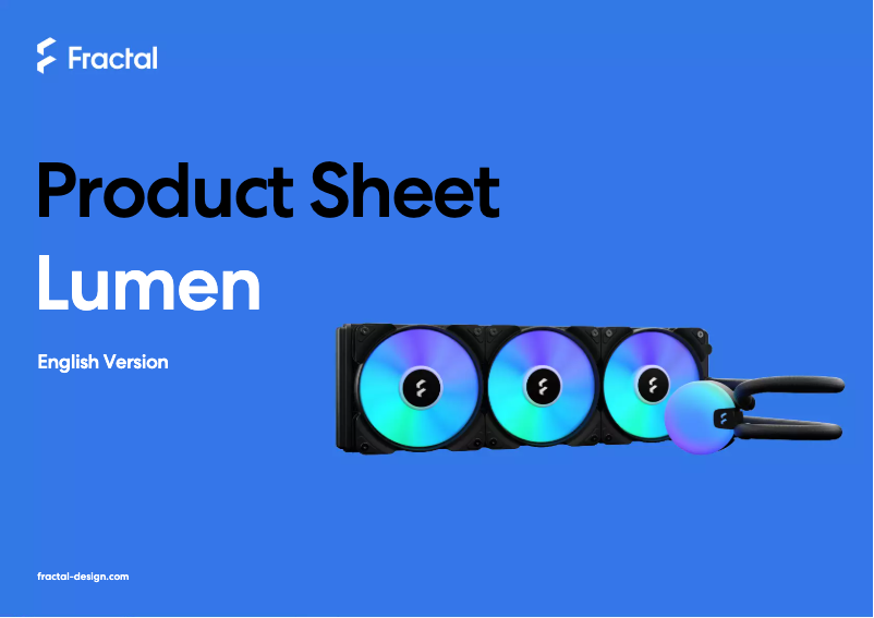 Página nº 1 - Ficha técnica Fractal Design Lumen S36 RGB V2