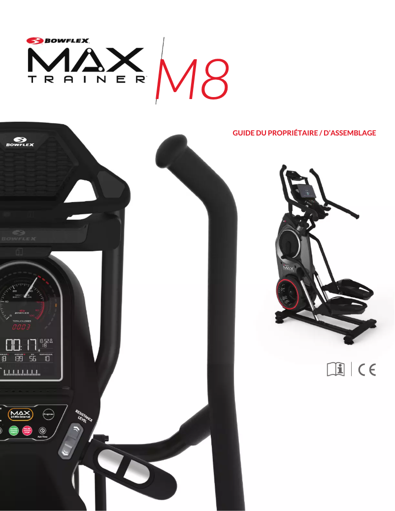 Imagen de la primera página del manual del dispositivo Max Trainer M8i