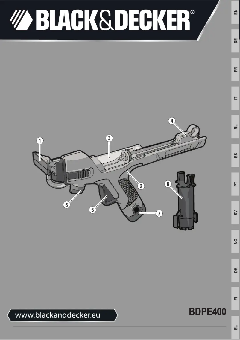 Página 1 del manual Manual de usuario Black & Decker BDPE400