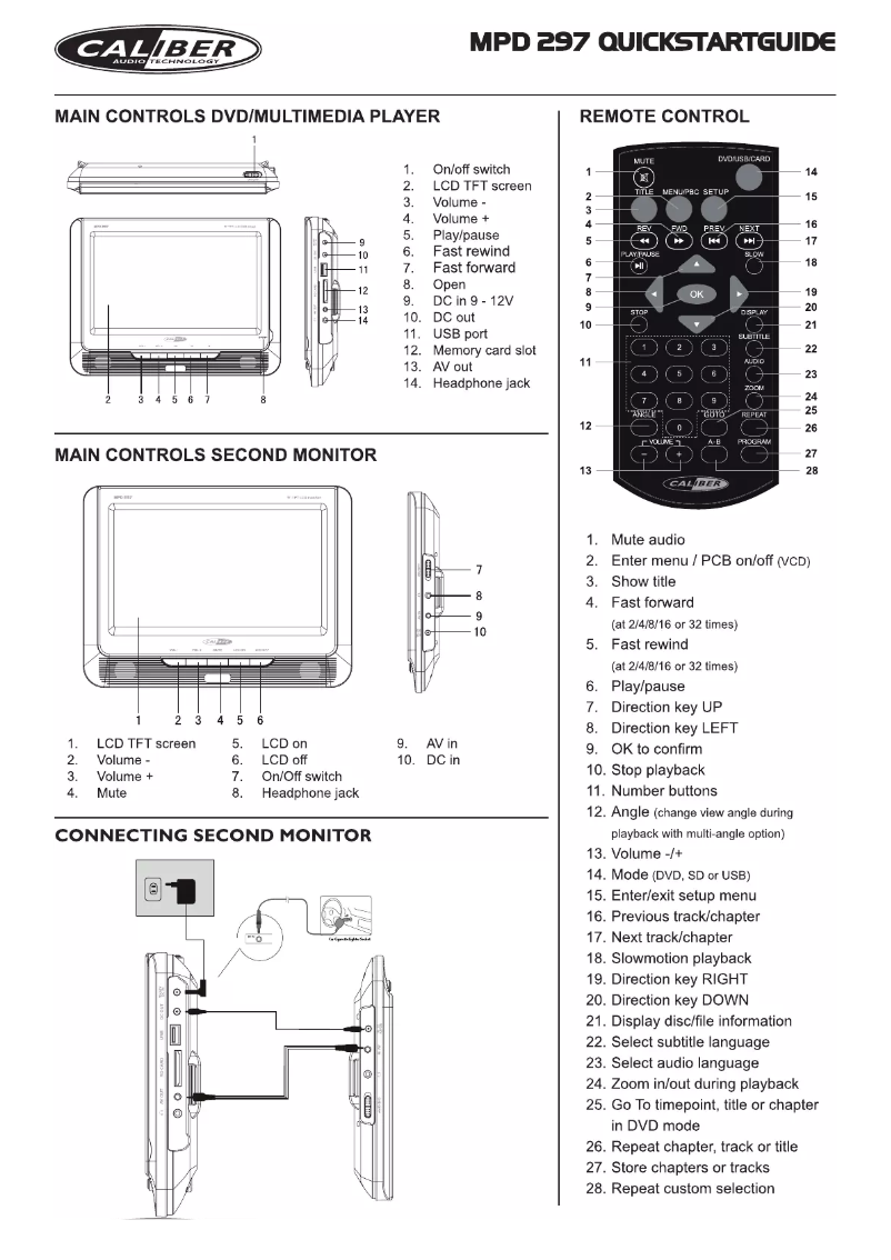 Página 1 del manual Manual de usuario Caliber MPD 297