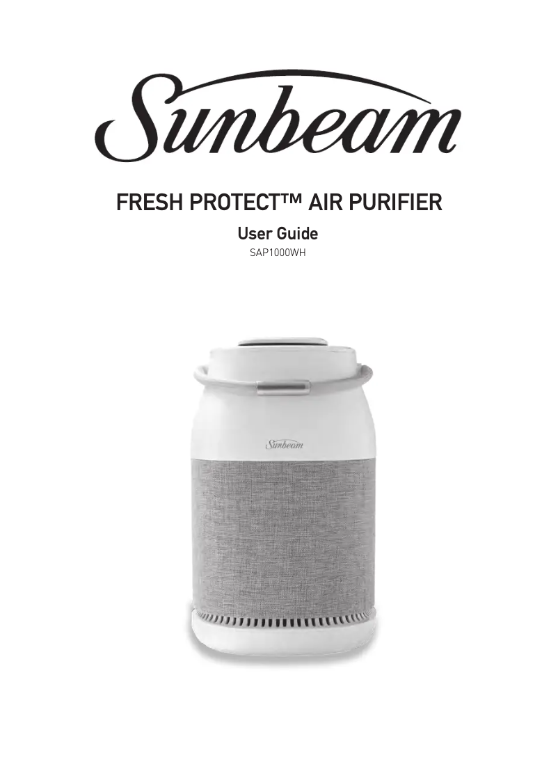 Página nº 1 - Manual de usuario Sunbeam Fresh Protect SAP1000WH