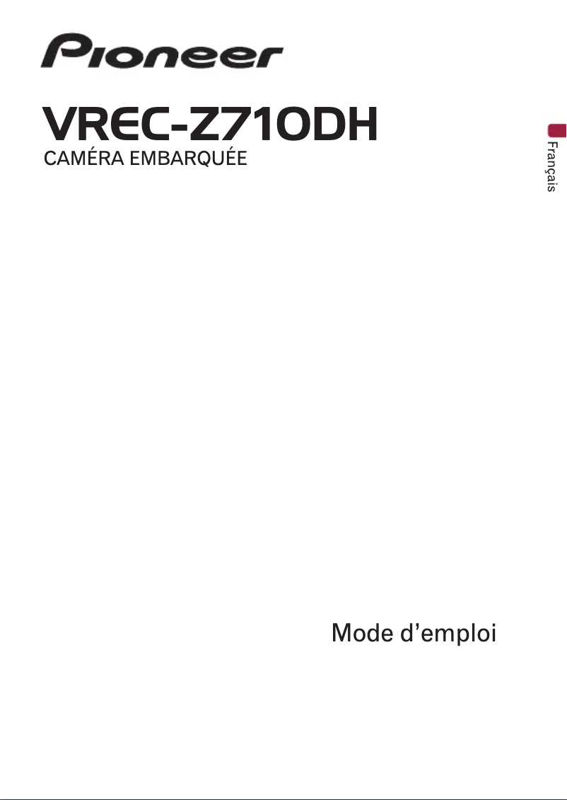 Imagen de la primera página del manual del dispositivo VREC-Z710DH