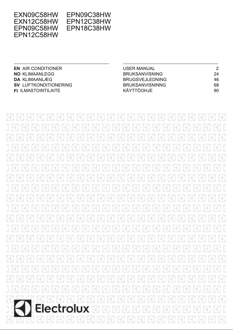 Imagen de la primera página del manual del dispositivo EXN12C58HWI