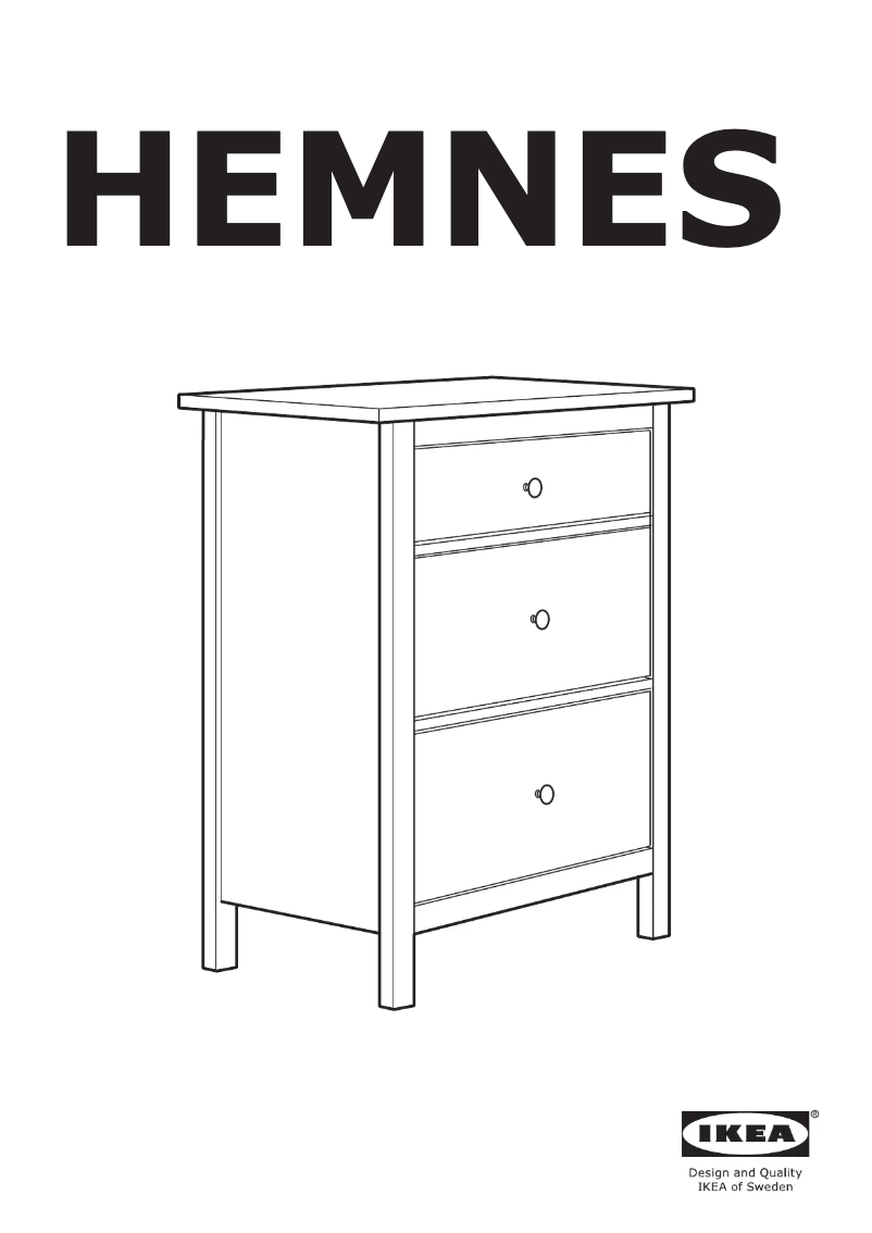 Página 1 del manual Manual de usuario Ikea HEMNES 004.847.43