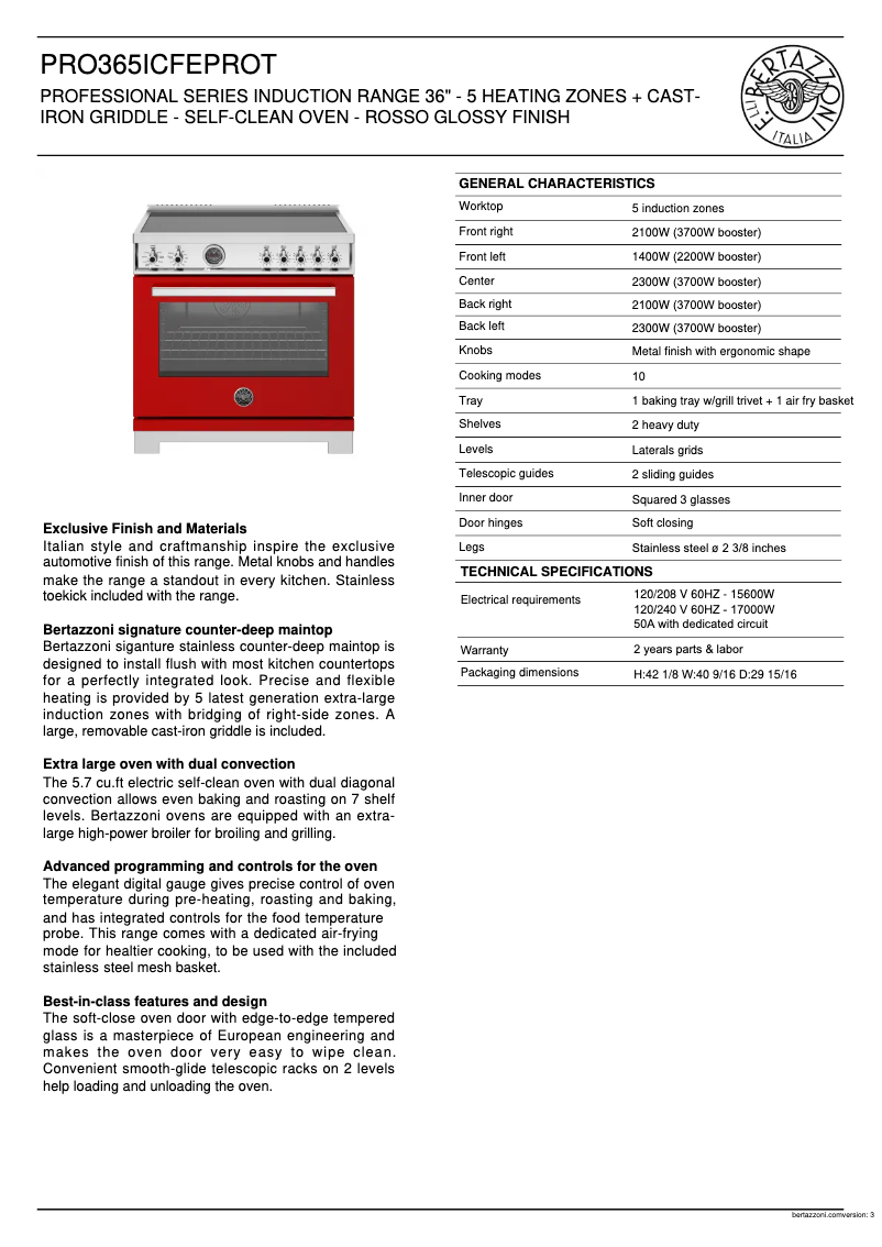 Imagen de la primera página del manual del dispositivo PRO365ICFEPROT