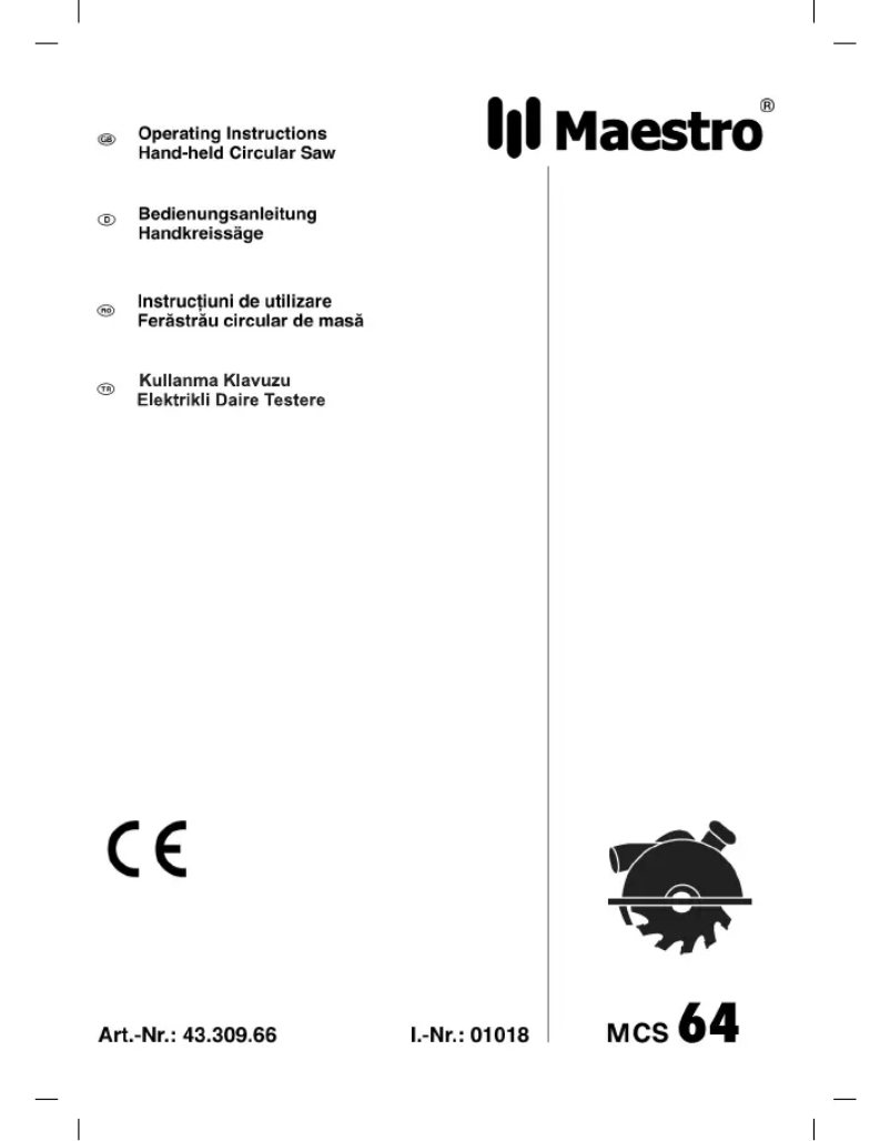 Imagen de la primera página del manual del dispositivo MCS 64