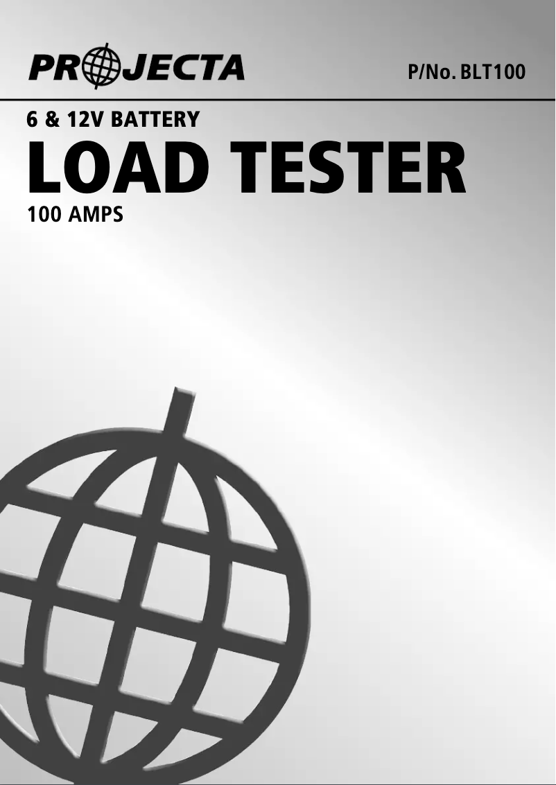 Página 1 del manual Manual de usuario Projecta BLT100