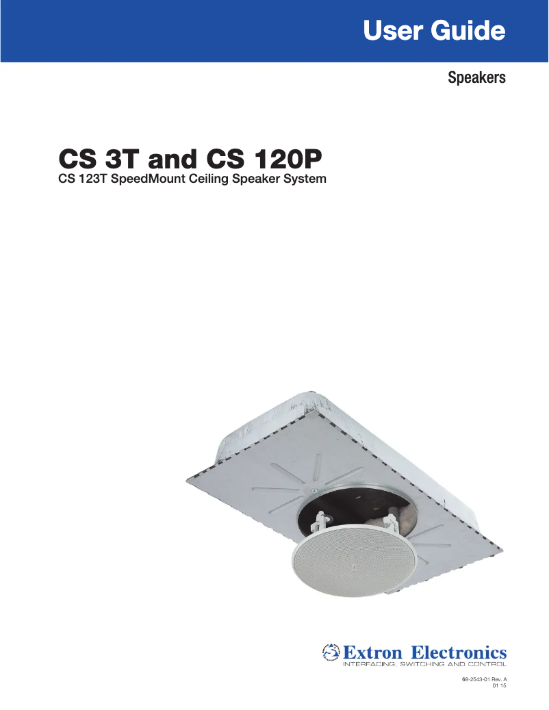 Imagen de la primera página del manual del dispositivo CS 123T