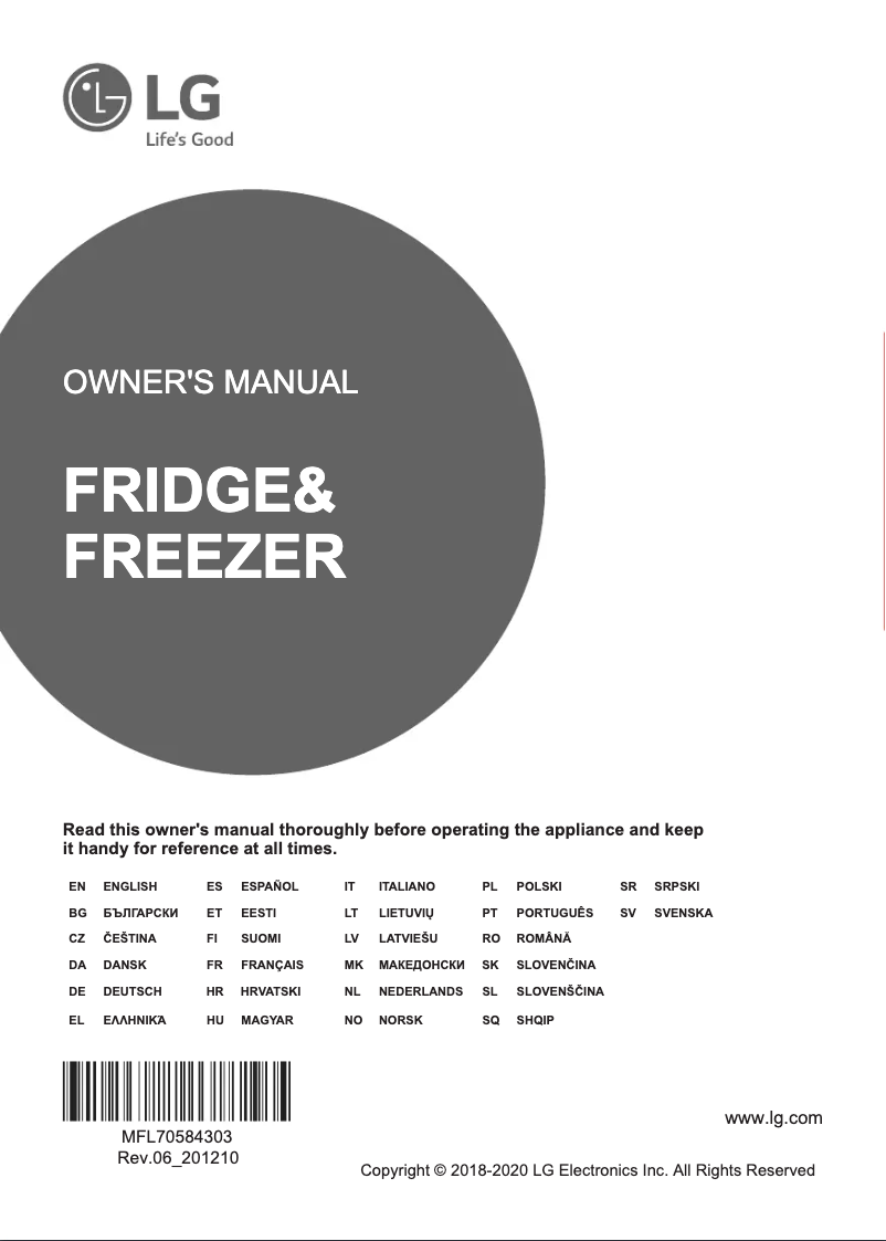 Imagen de la primera página del manual del dispositivo GBB72PZEMN