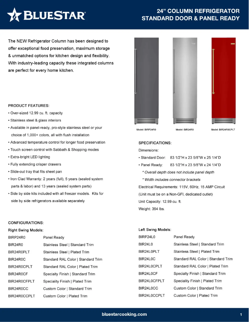 Imagen de la primera página del manual del dispositivo BIR24L0