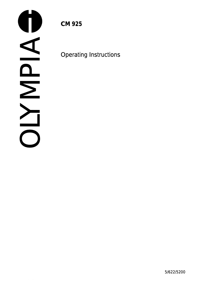 Imagen de la primera página del manual del dispositivo CM 925