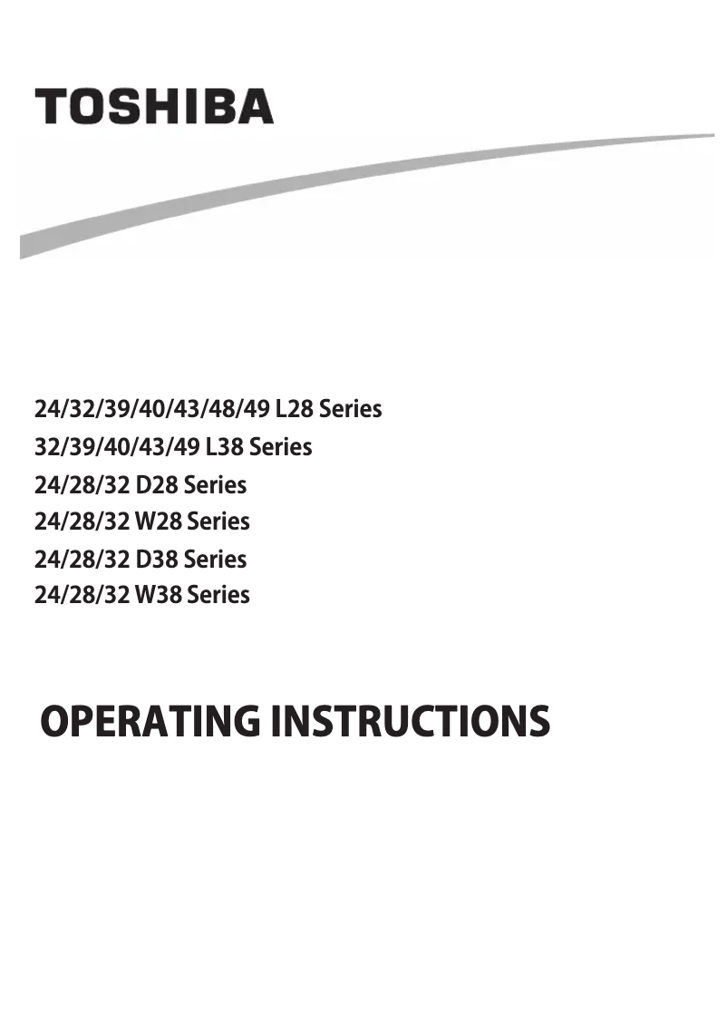 Página 1 del manual Manual de usuario Toshiba 32W3063DG