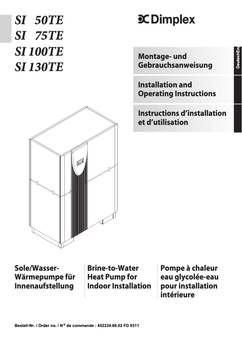 Imagen de la primera página del manual del dispositivo SI100TE