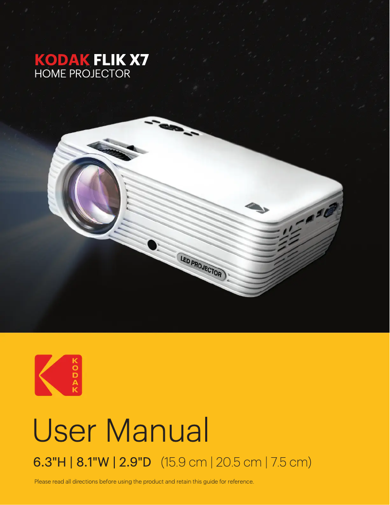 Imagen de la primera página del manual del dispositivo FLIK X7