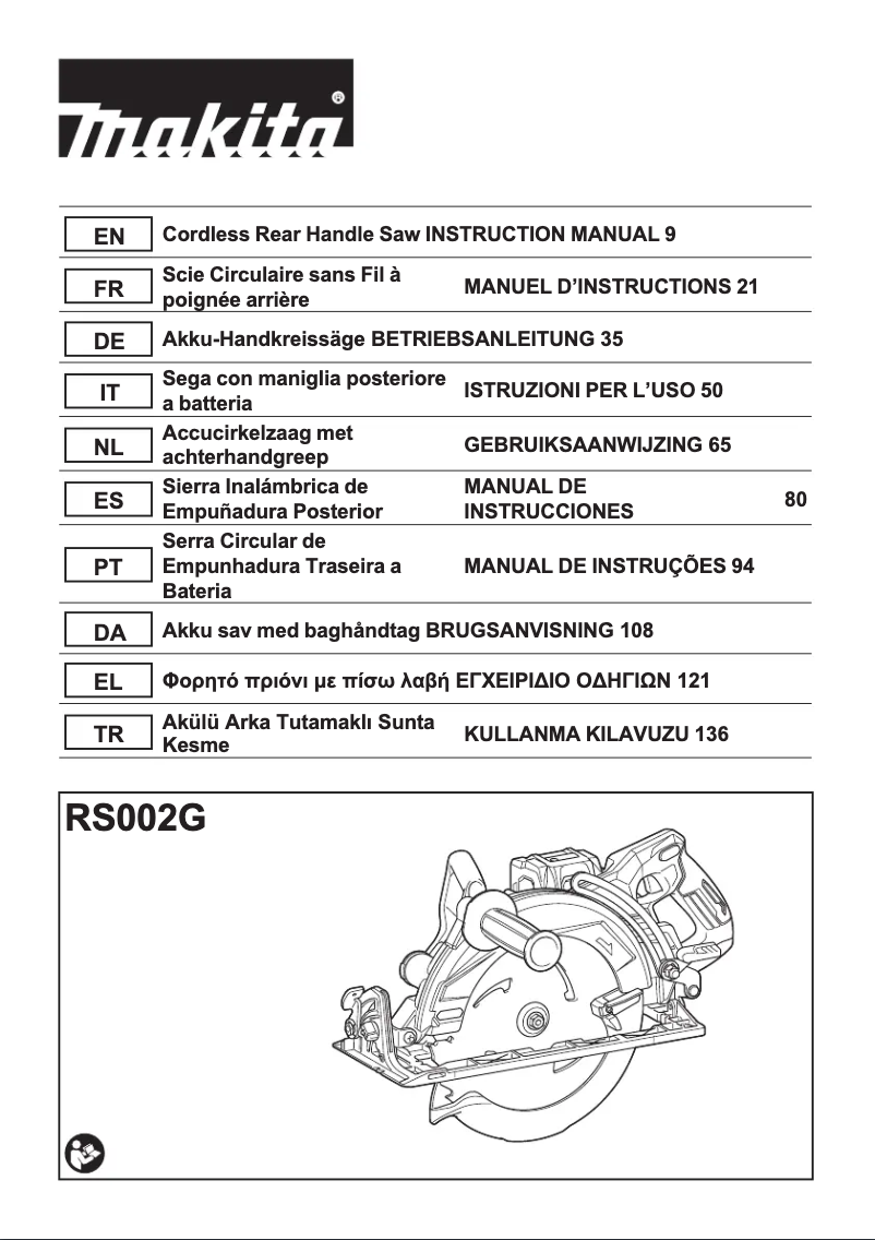 Imagen de la primera página del manual del dispositivo RS002GT101