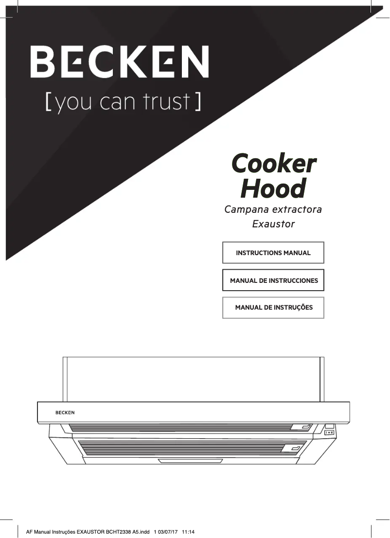 Imagen de la primera página del manual del dispositivo BCHT2338 IX