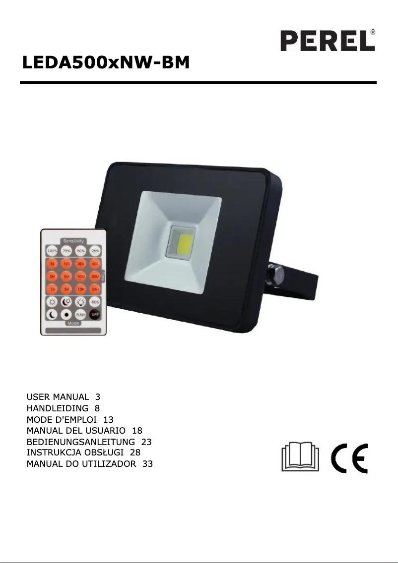 Imagen de la primera página del manual del dispositivo LEDA5002NW-BM