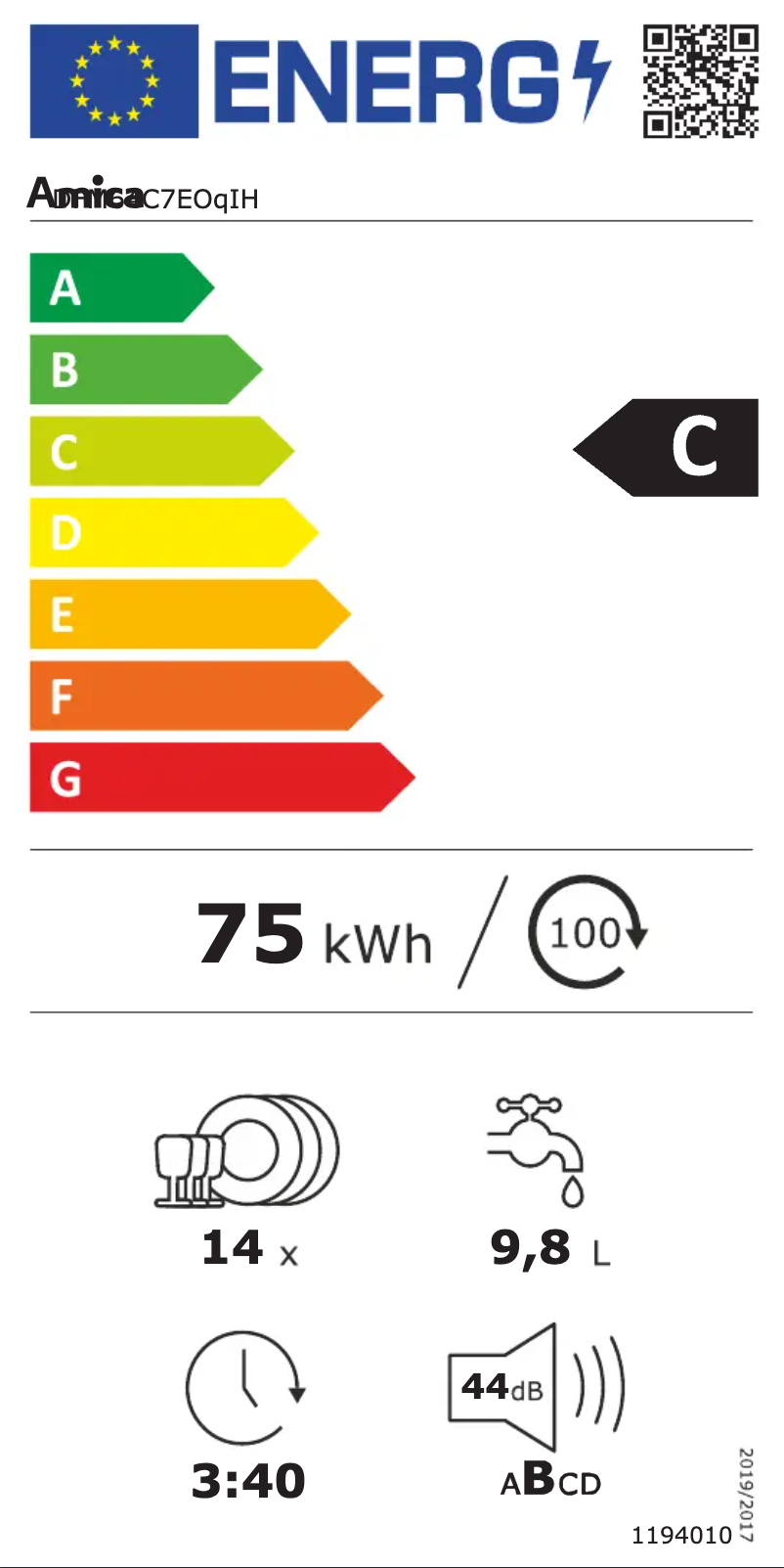 Imagen de la primera página del manual del dispositivo DFM64C7EOqIH