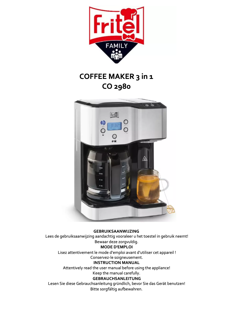 Imagen de la primera página del manual del dispositivo CO 2980