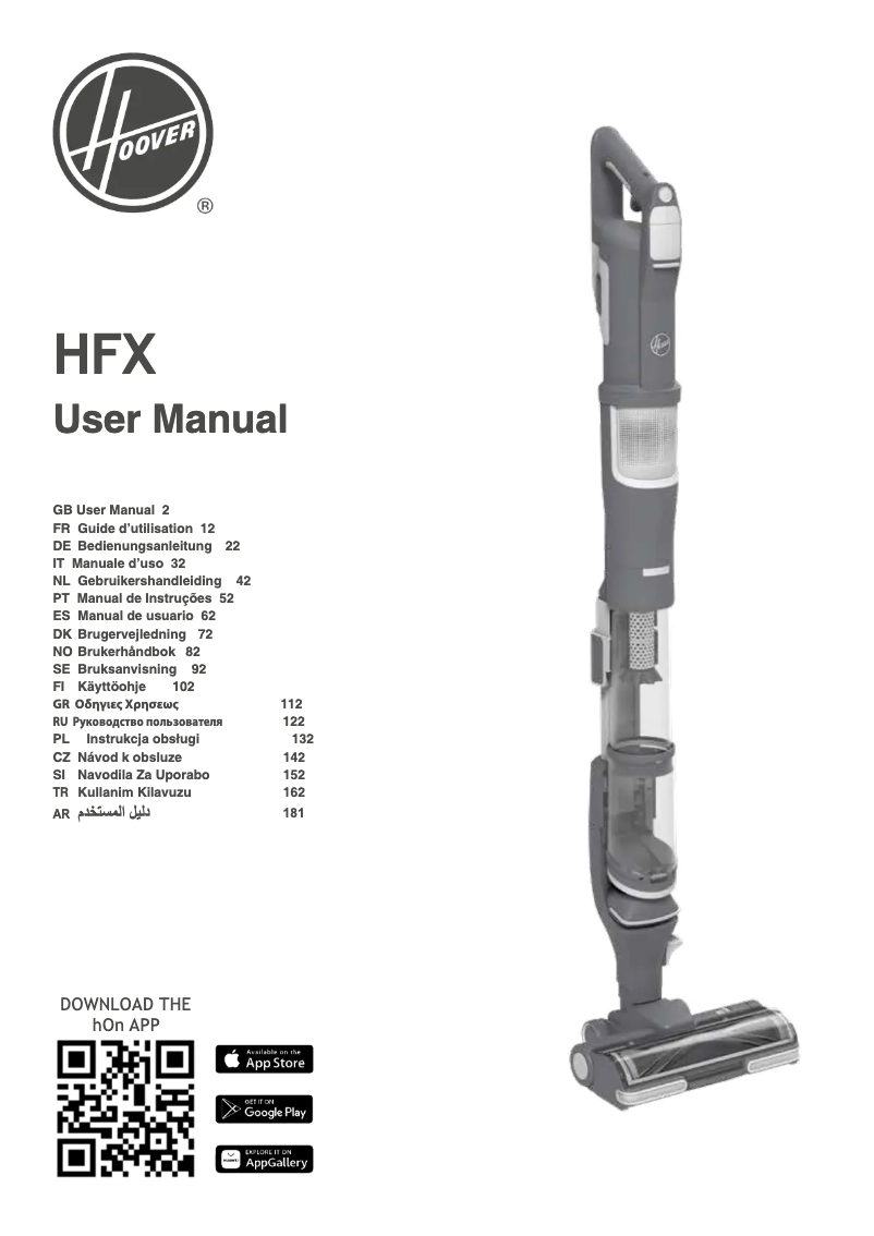 Imagen de la primera página del manual del dispositivo HFX20H 011