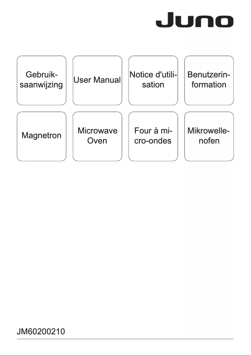 Imagen de la primera página del manual del dispositivo JM60200210