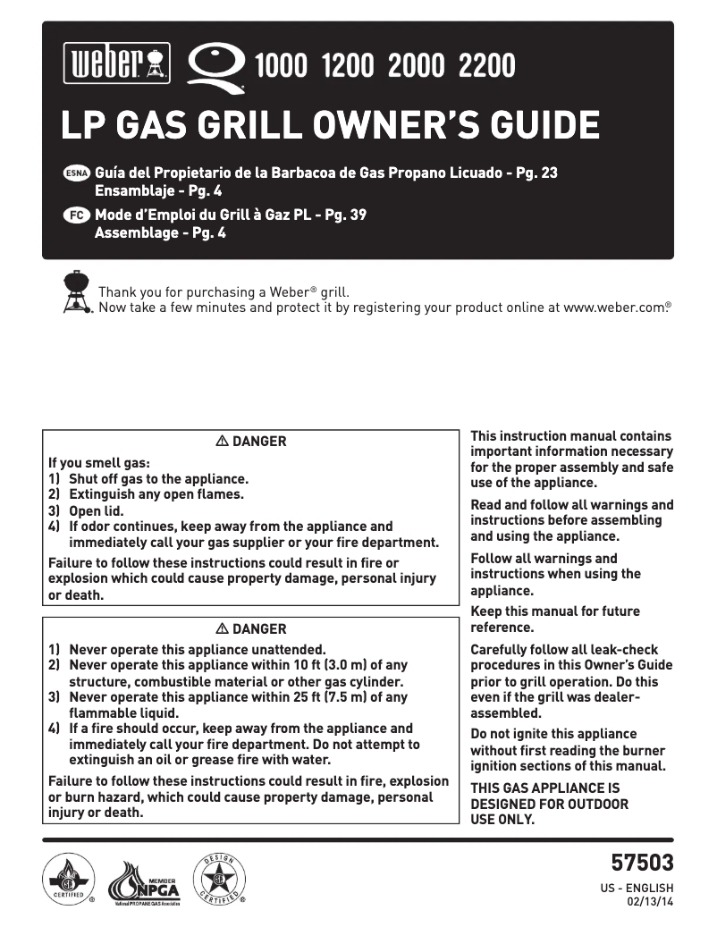 Imagen de la primera página del manual del dispositivo Q 2000