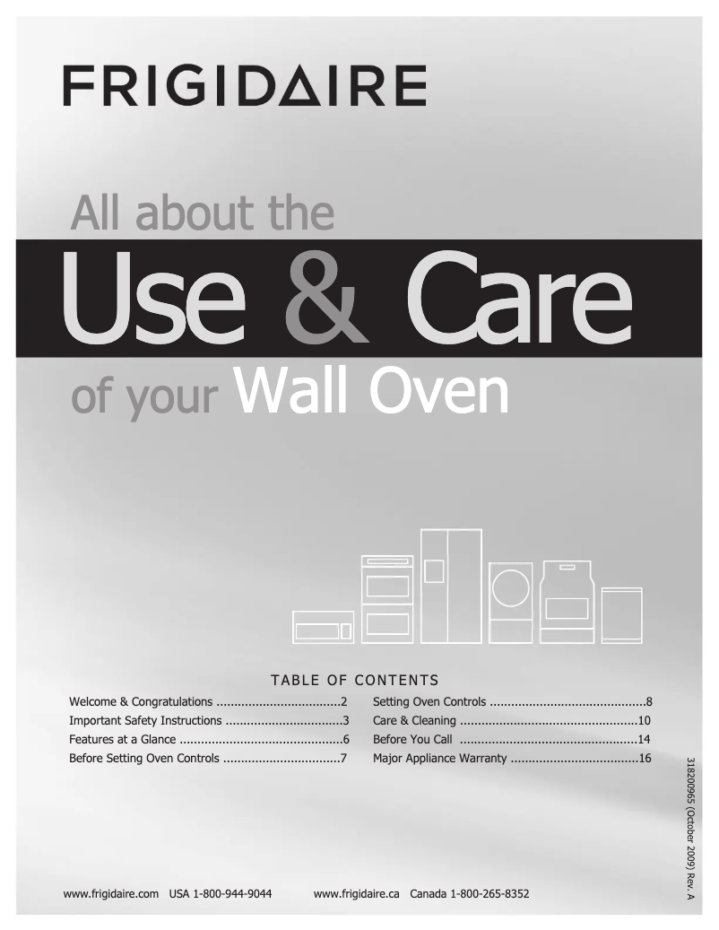 Página 1 del manual Manual de usuario Frigidaire FGB24T3EC