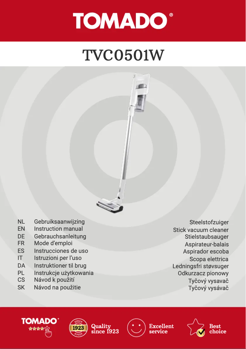 Imagen de la primera página del manual del dispositivo TVC0501W