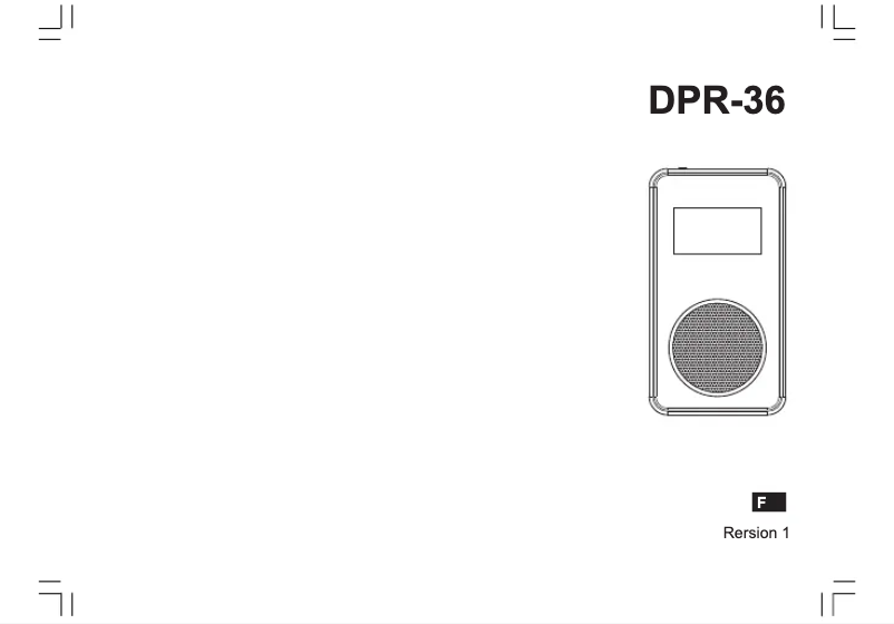 Página 1 del manual Manual de usuario Sangean DPR-36