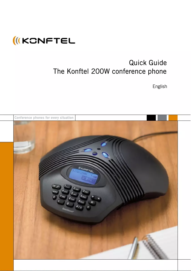 Página nº 1 - Manual de usuario Konftel 200W