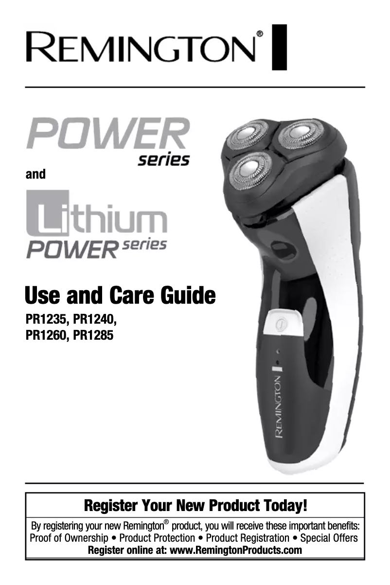 Imagen de la primera página del manual del dispositivo PR1285