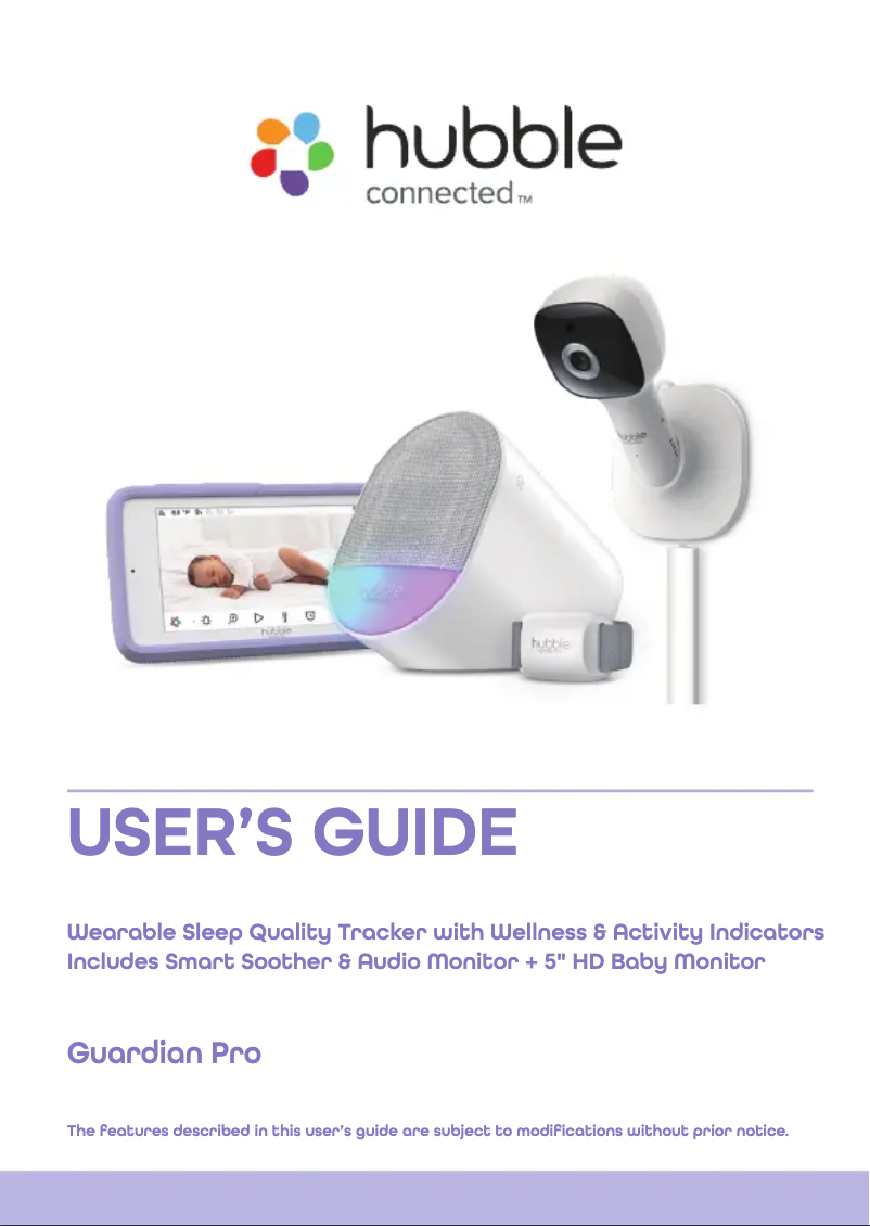 Imagen de la primera página del manual del dispositivo Guardian Pro