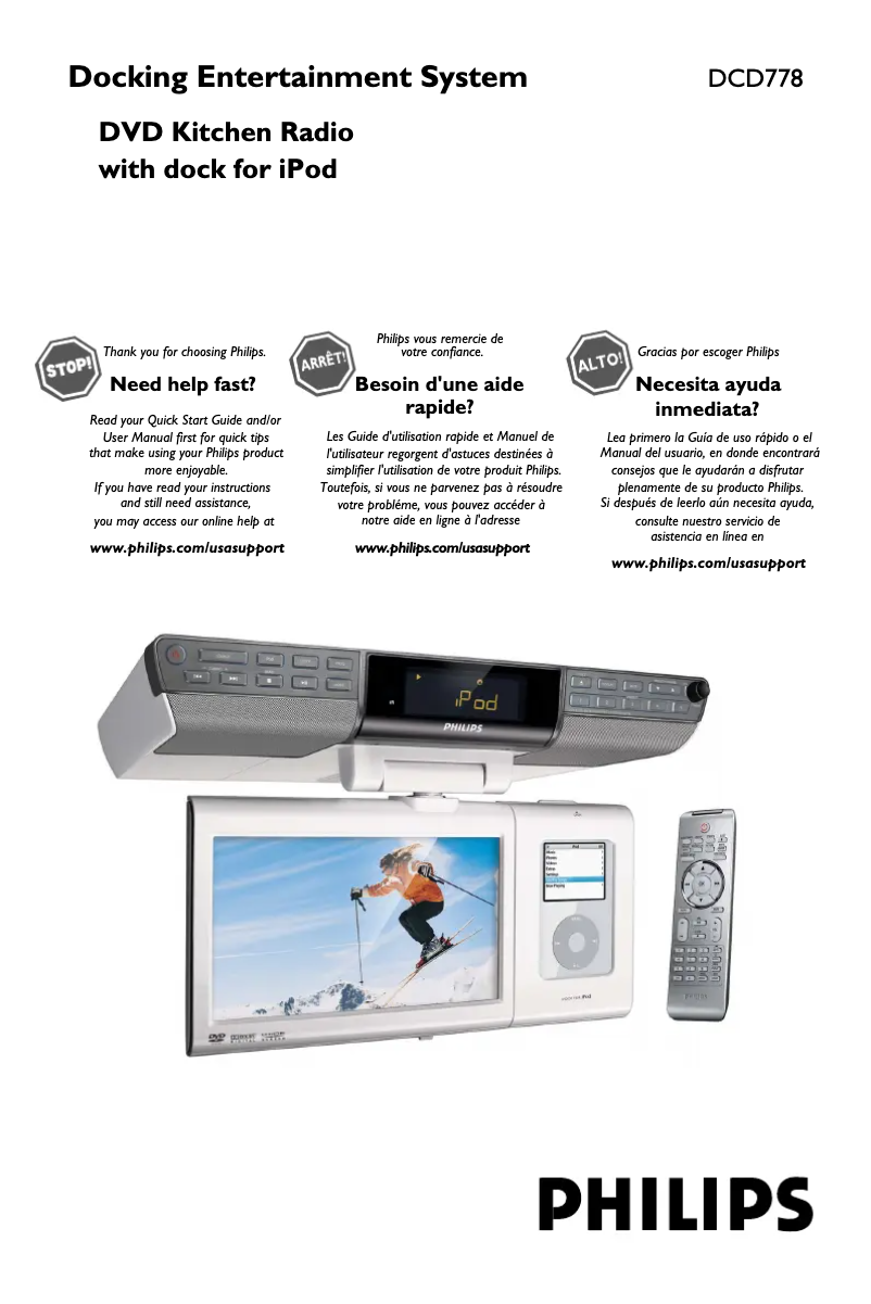 Imagen de la primera página del manual del dispositivo DCD778