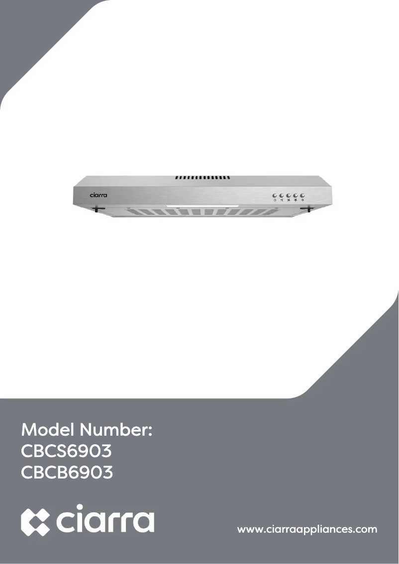 Página 1 del manual Manual de usuario Ciarra CBCB6903