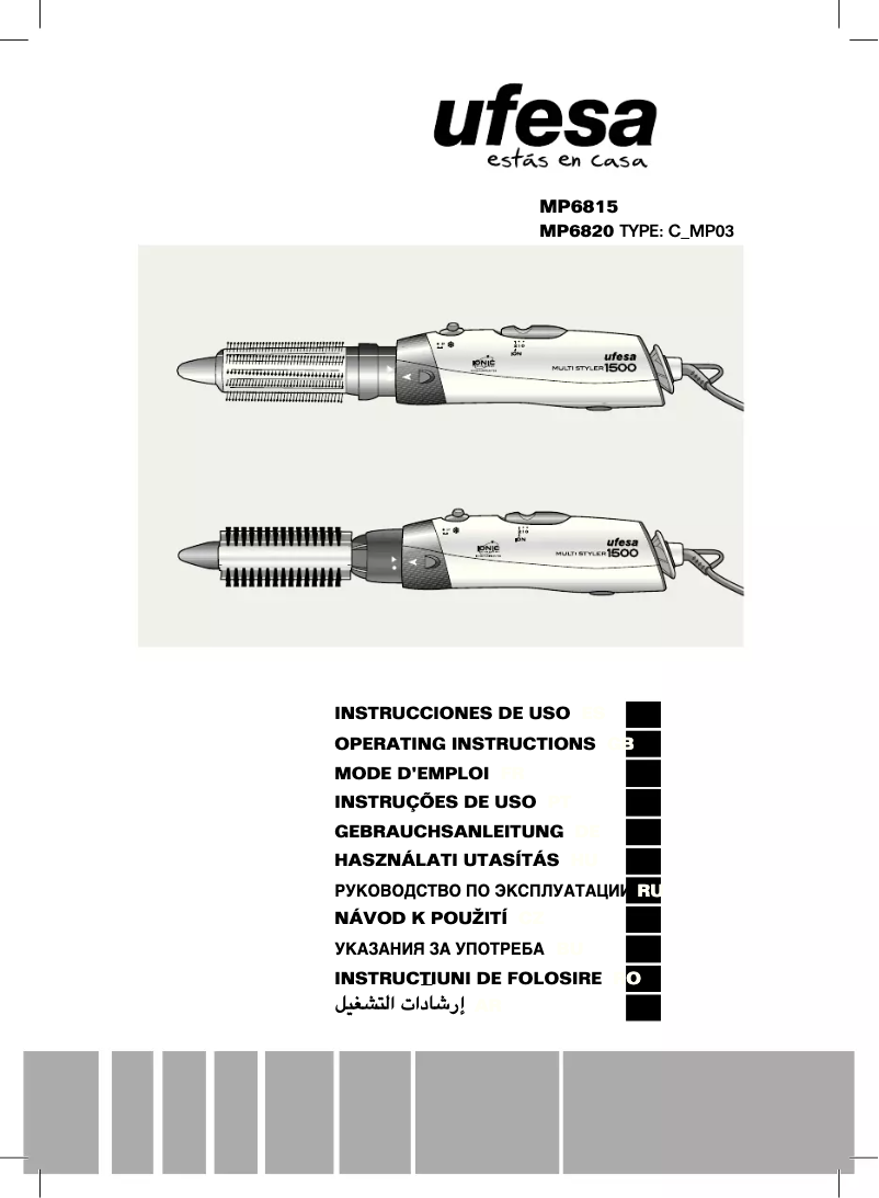 Página 1 del manual Manual de usuario Ufesa MP6815