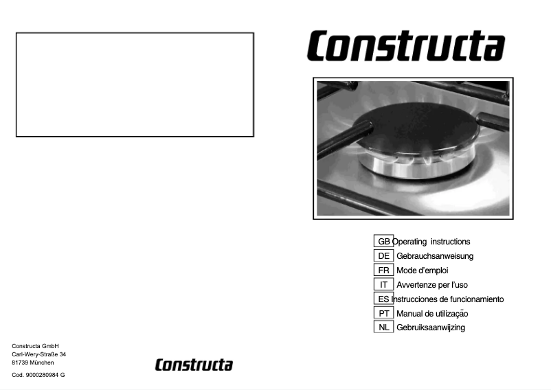 Página 1 del manual Manual de usuario Constructa CA18350