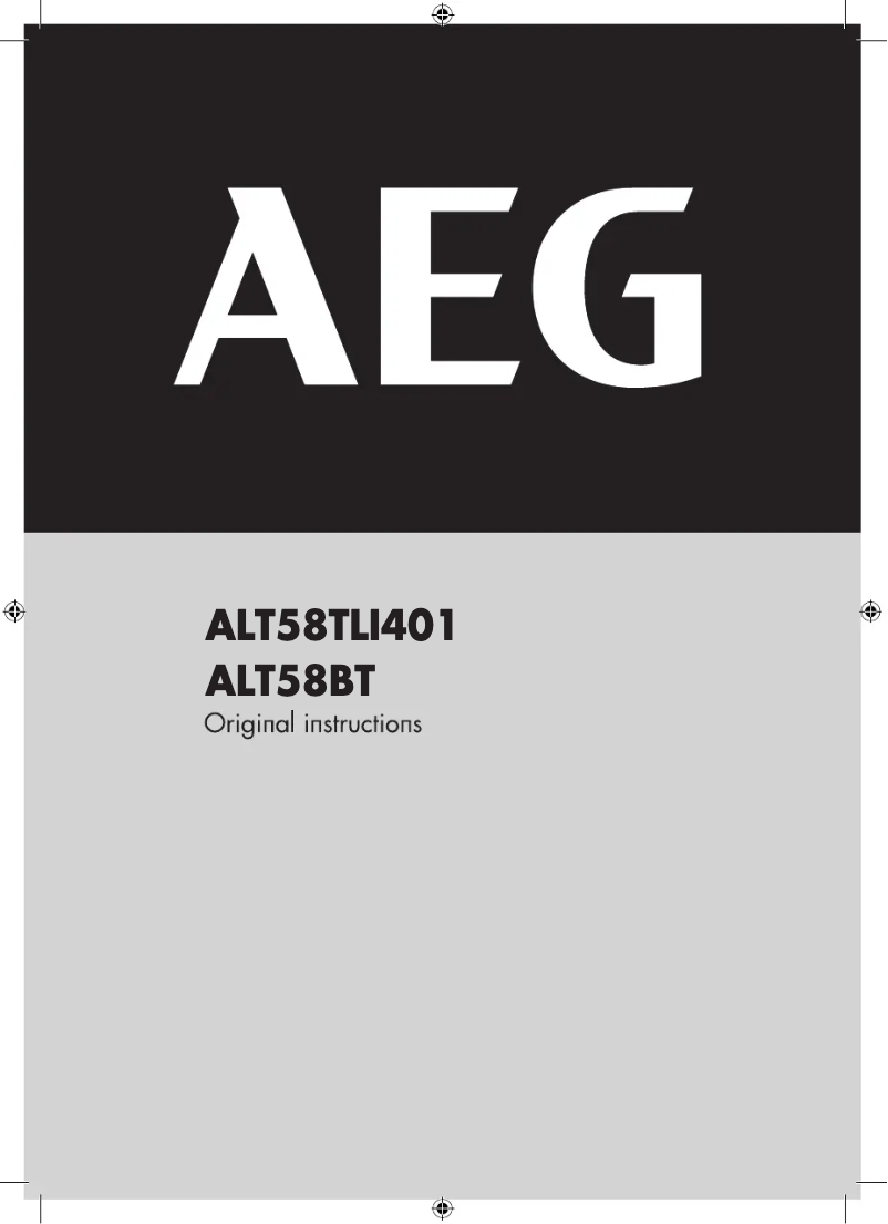 Página 1 del manual Manual de usuario AEG ALT58BT